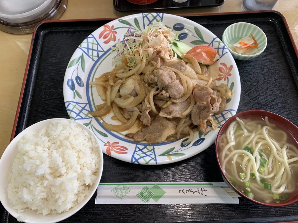 【定食】しょうが焼き定食（沖縄　那覇）